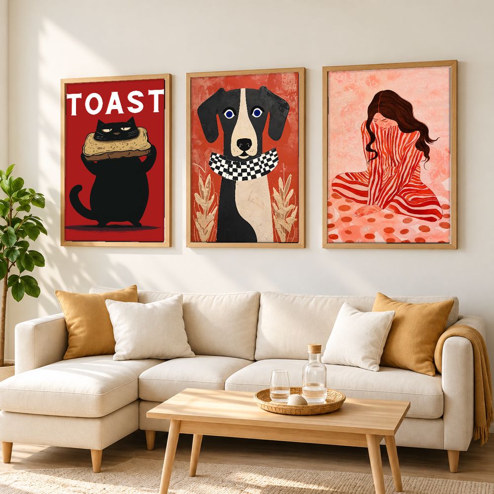 Set de 0 cuadros decorativos que combinan