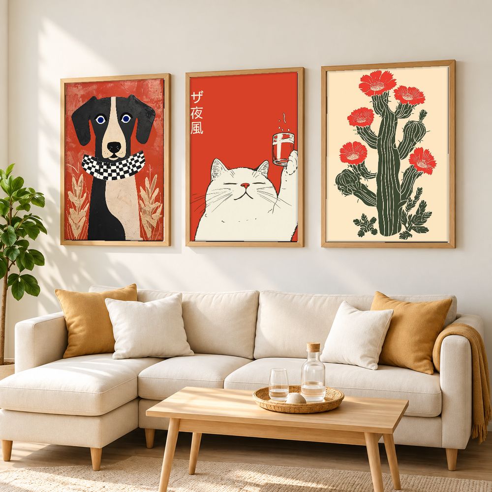 Set de 0 cuadros decorativos que combinan