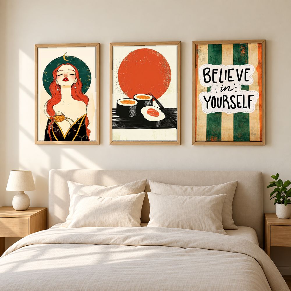 Set de 0 cuadros decorativos que combinan
