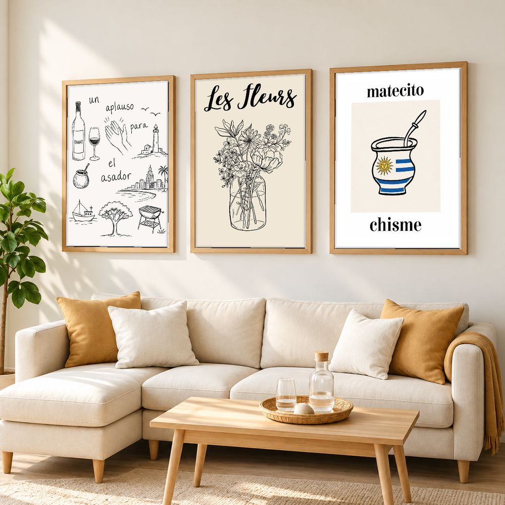 Set de 0 cuadros decorativos que combinan