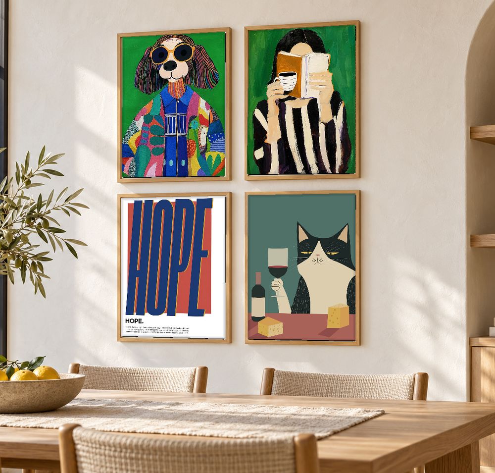 Set de 0 cuadros decorativos que combinan