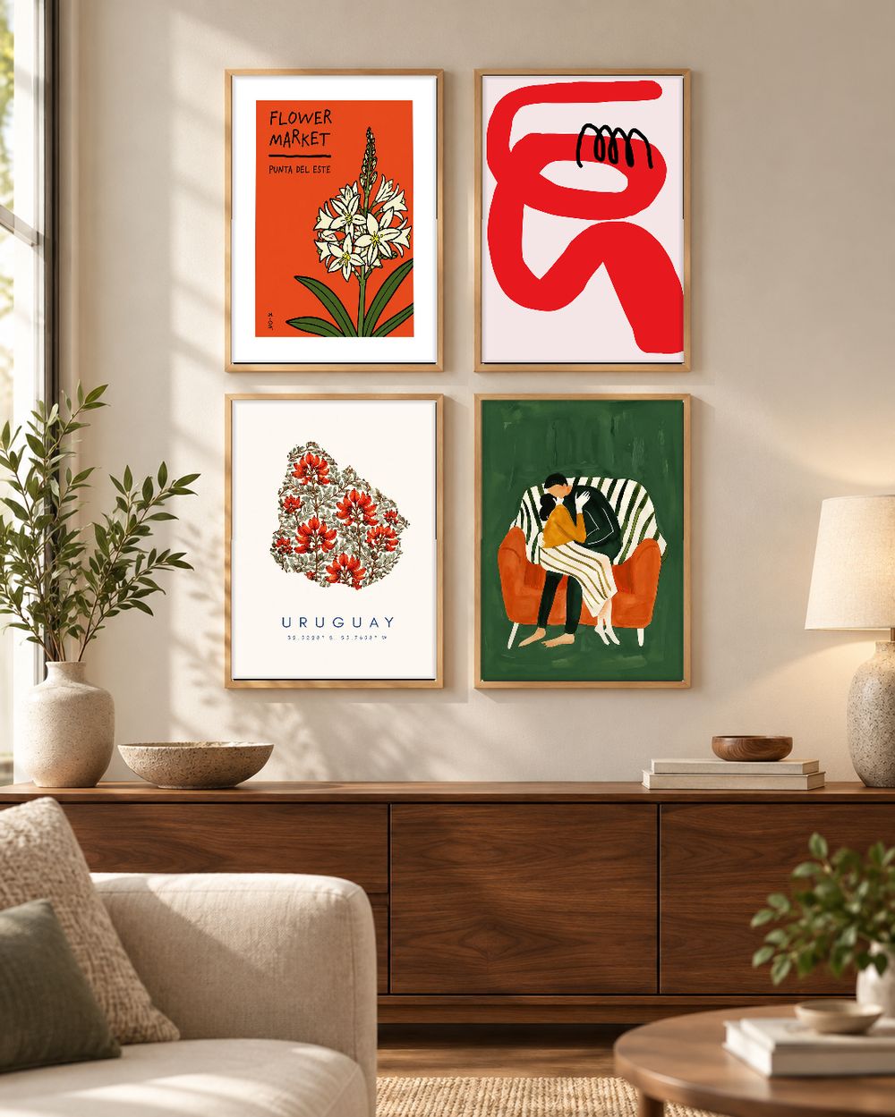 Set de 0 cuadros decorativos que combinan