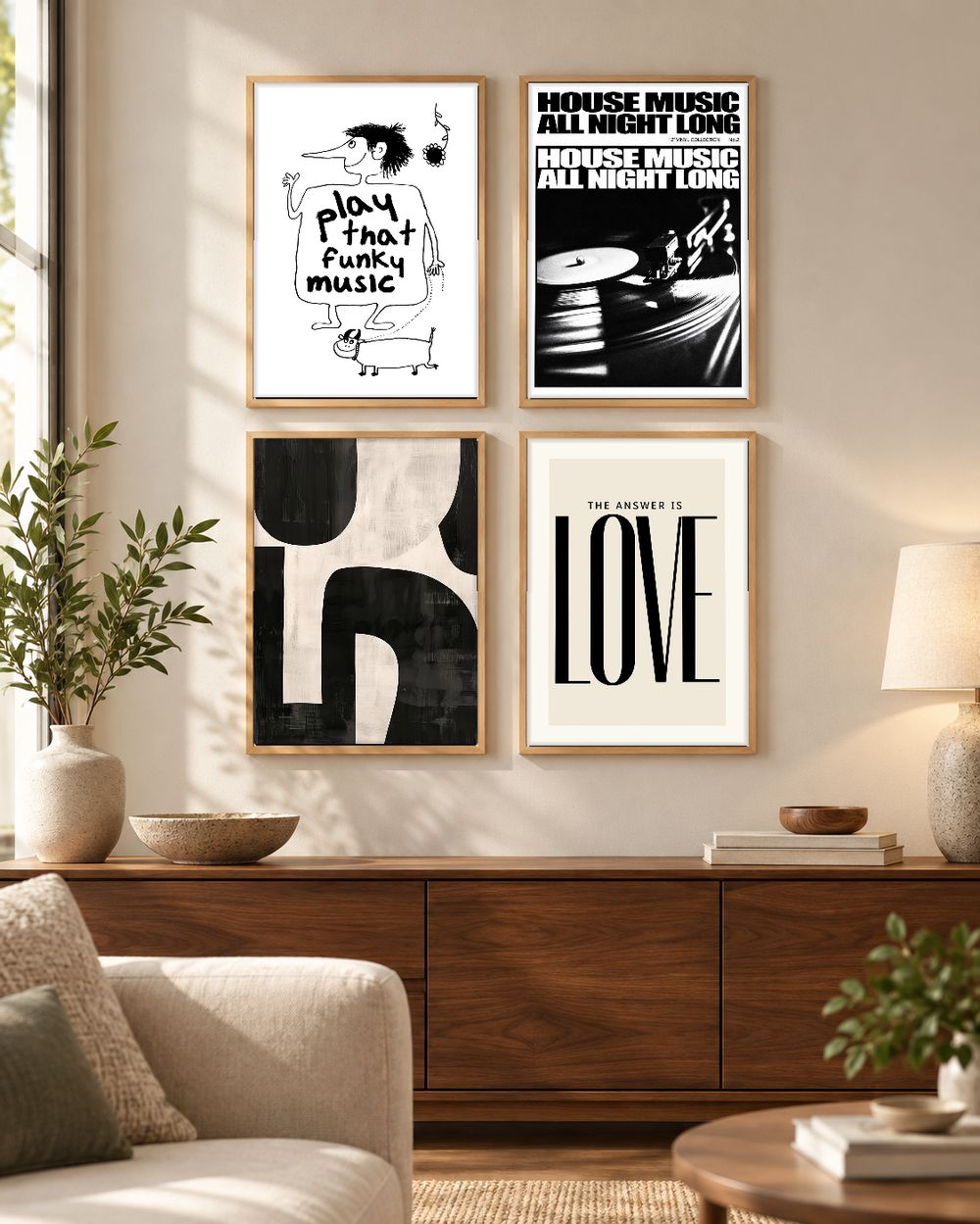 Set de 0 cuadros decorativos que combinan