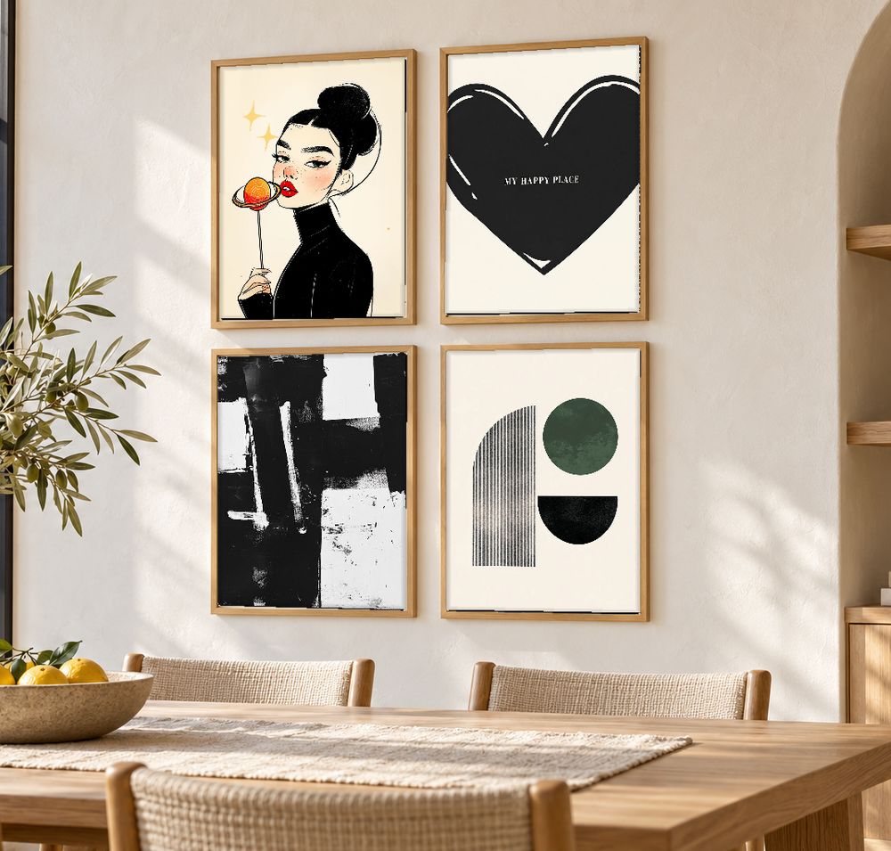 Set de 0 cuadros decorativos que combinan