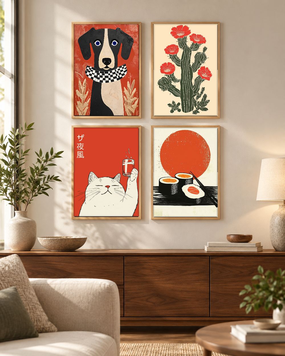 Set de 0 cuadros decorativos que combinan