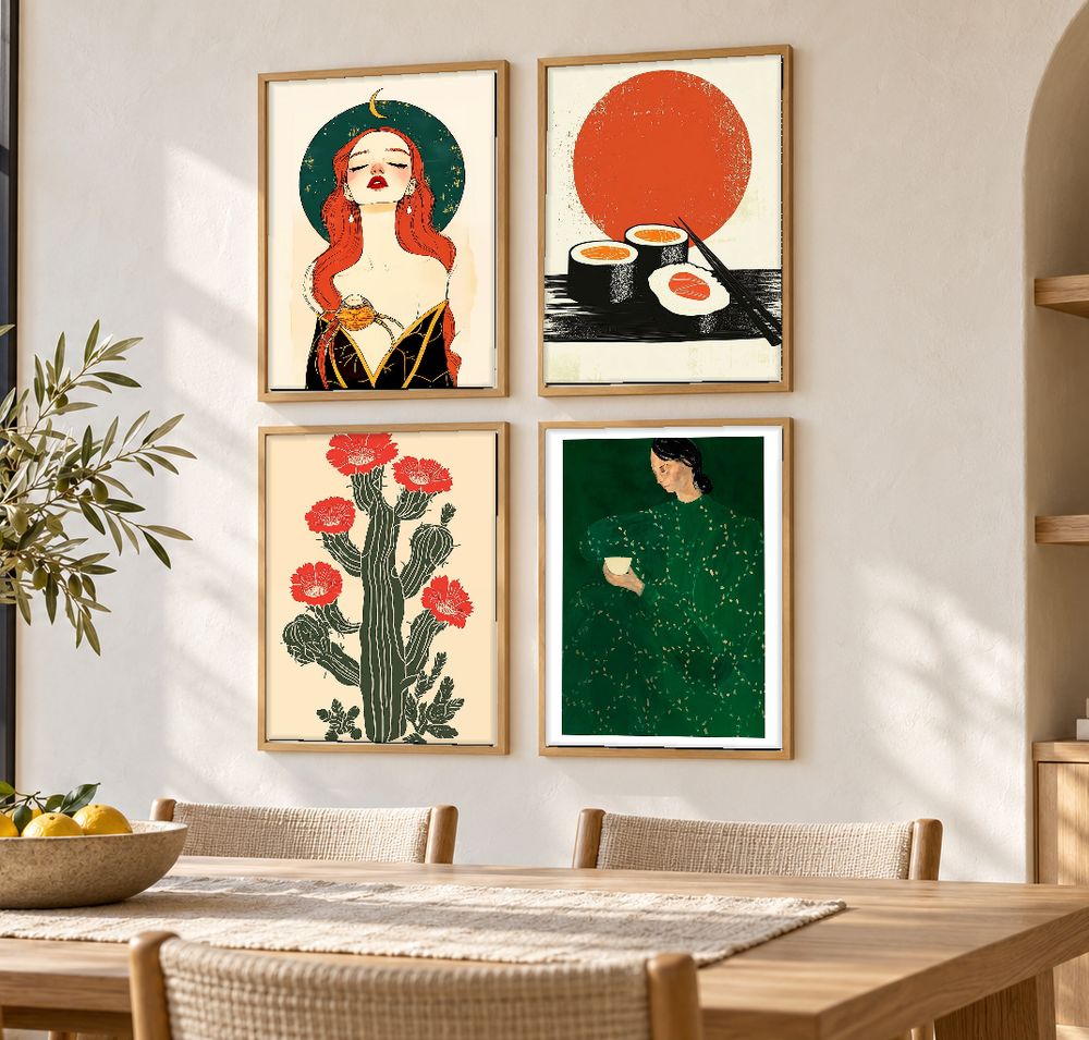 Set de 0 cuadros decorativos que combinan