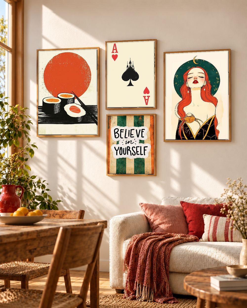 Set de 0 cuadros decorativos que combinan