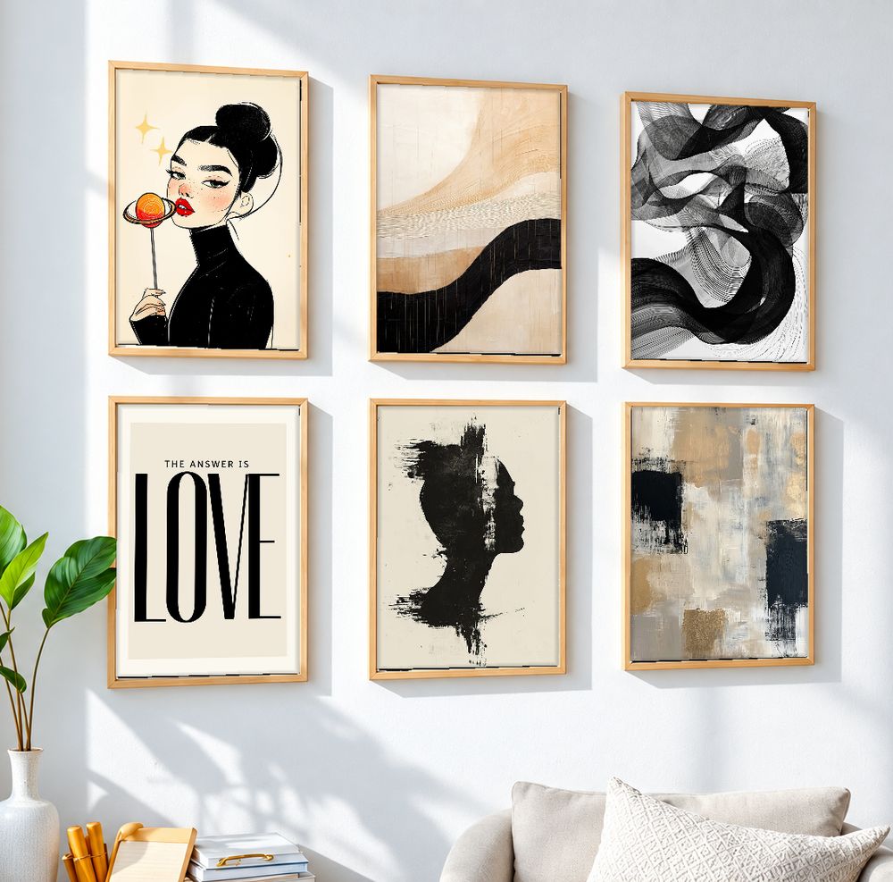 Set de cuadros decorativos que combinan