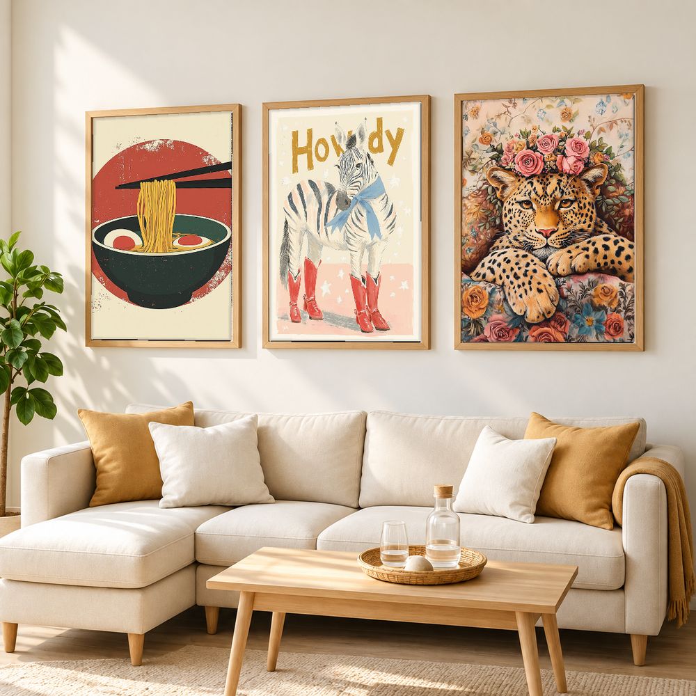 Set de 0 cuadros decorativos que combinan