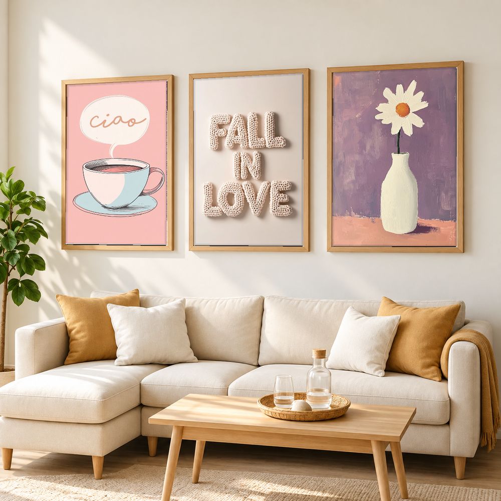 Set de 0 cuadros decorativos que combinan