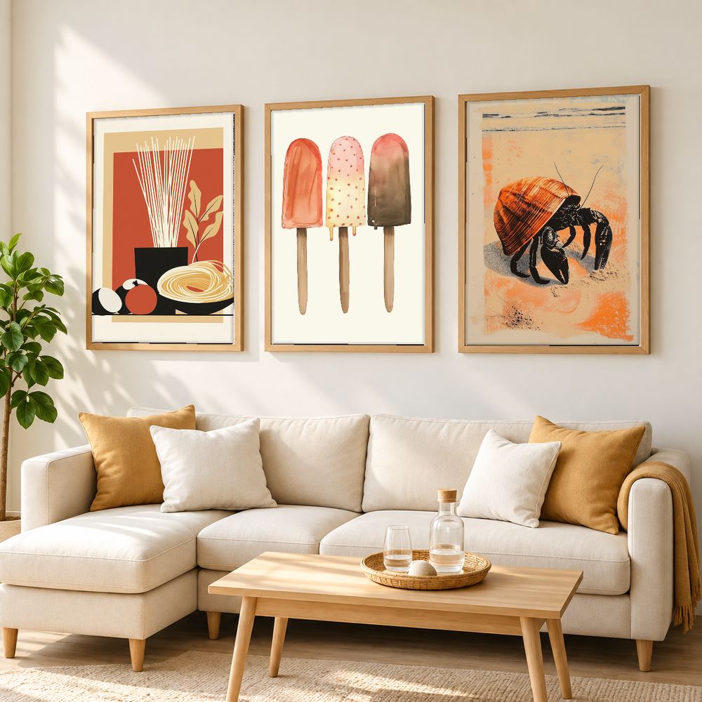 Set de 0 cuadros decorativos que combinan