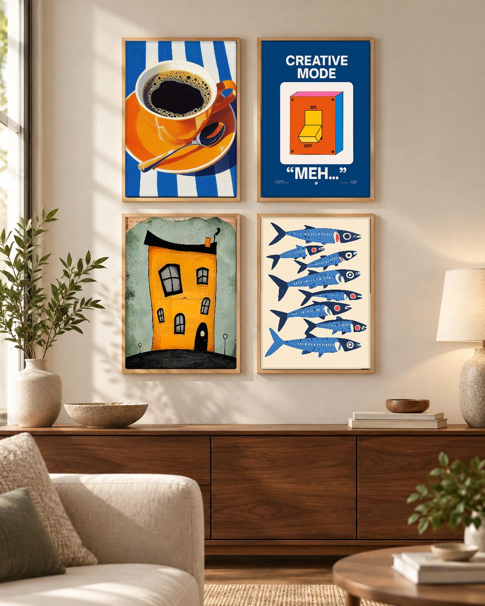 Set de 0 cuadros decorativos que combinan