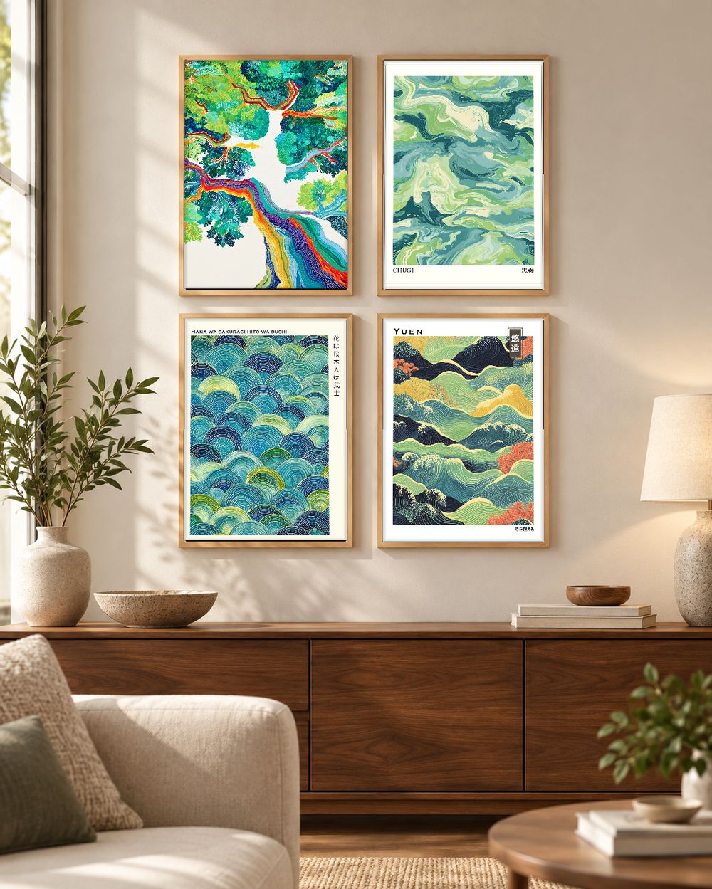 Set de 0 cuadros decorativos que combinan