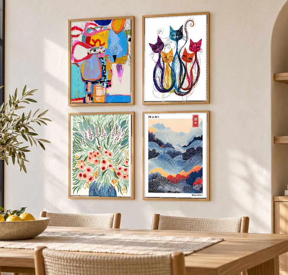 Set de 0 cuadros decorativos que combinan