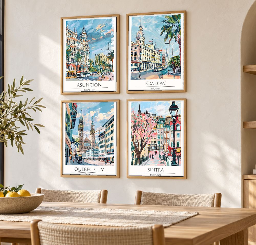 Set de cuadros decorativos que combinan