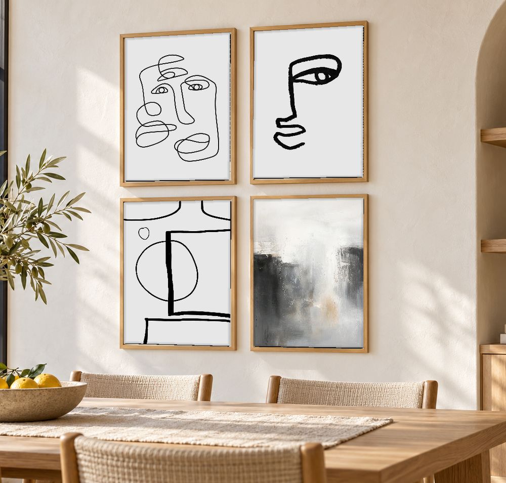 Set de cuadros decorativos que combinan
