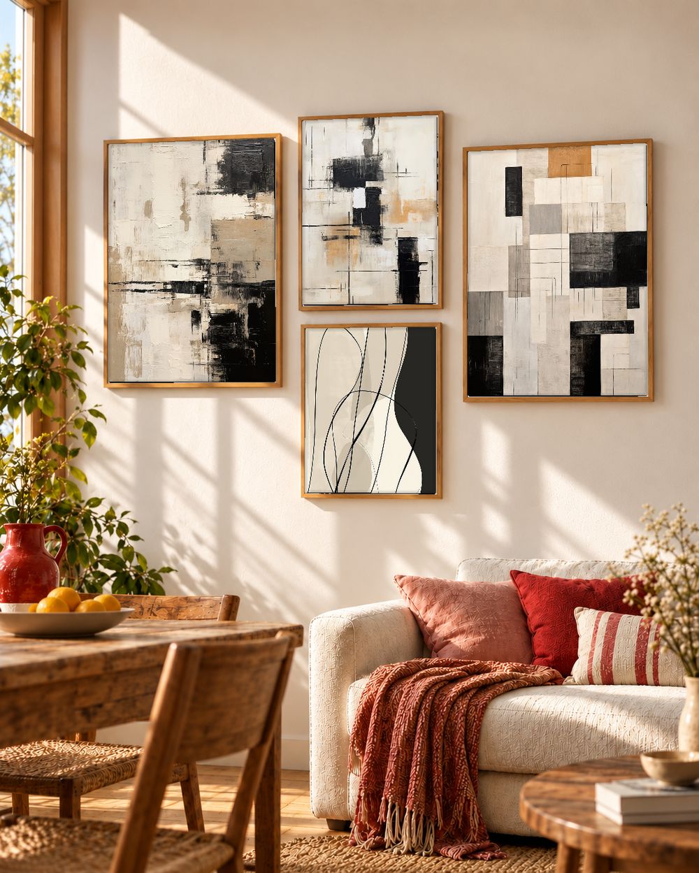Set de cuadros decorativos que combinan