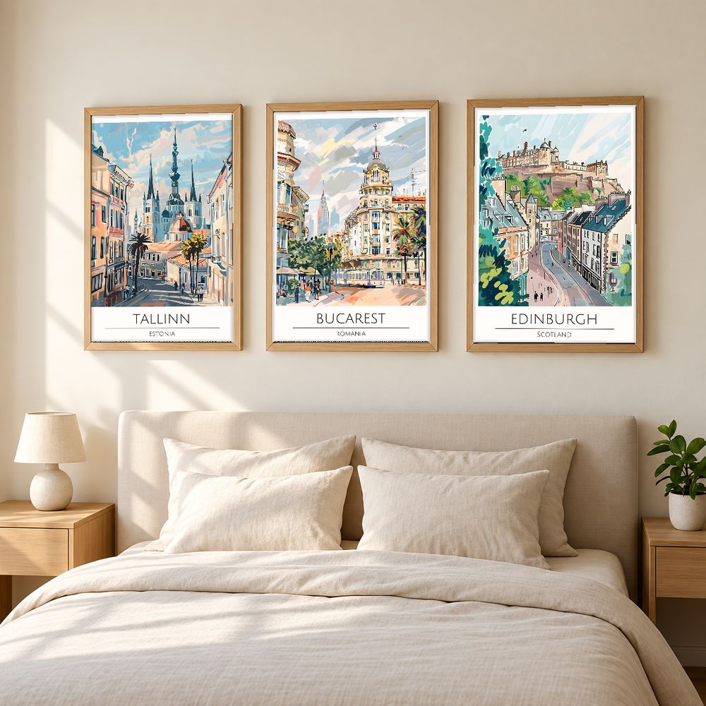 Set de cuadros decorativos que combinan