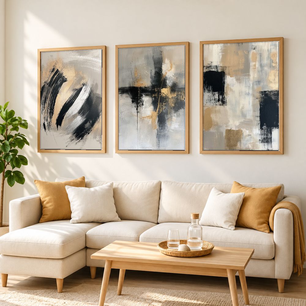 Set de cuadros decorativos que combinan