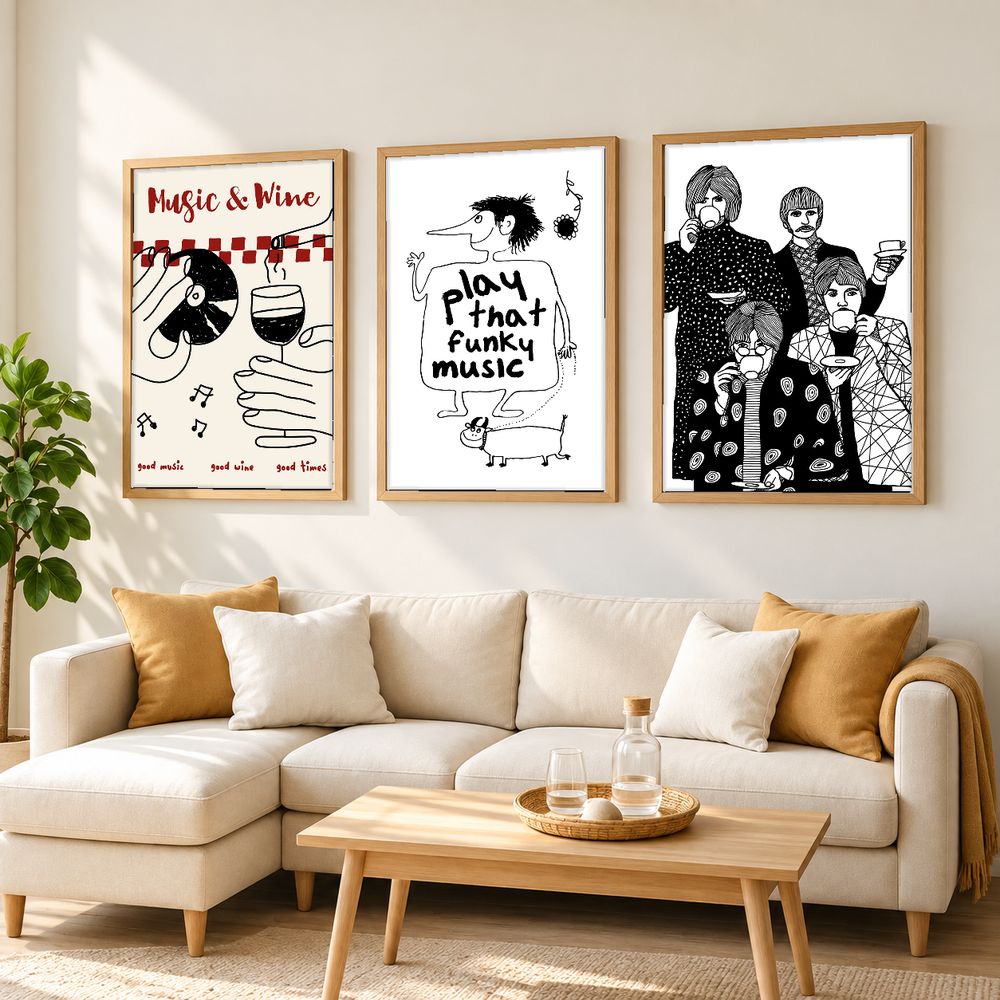 Set de cuadros decorativos que combinan