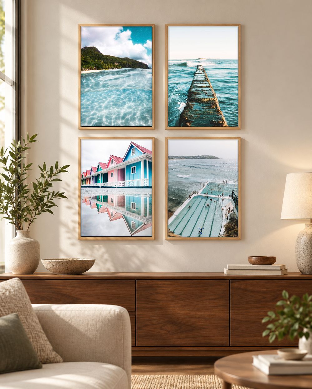 Set de cuadros decorativos que combinan