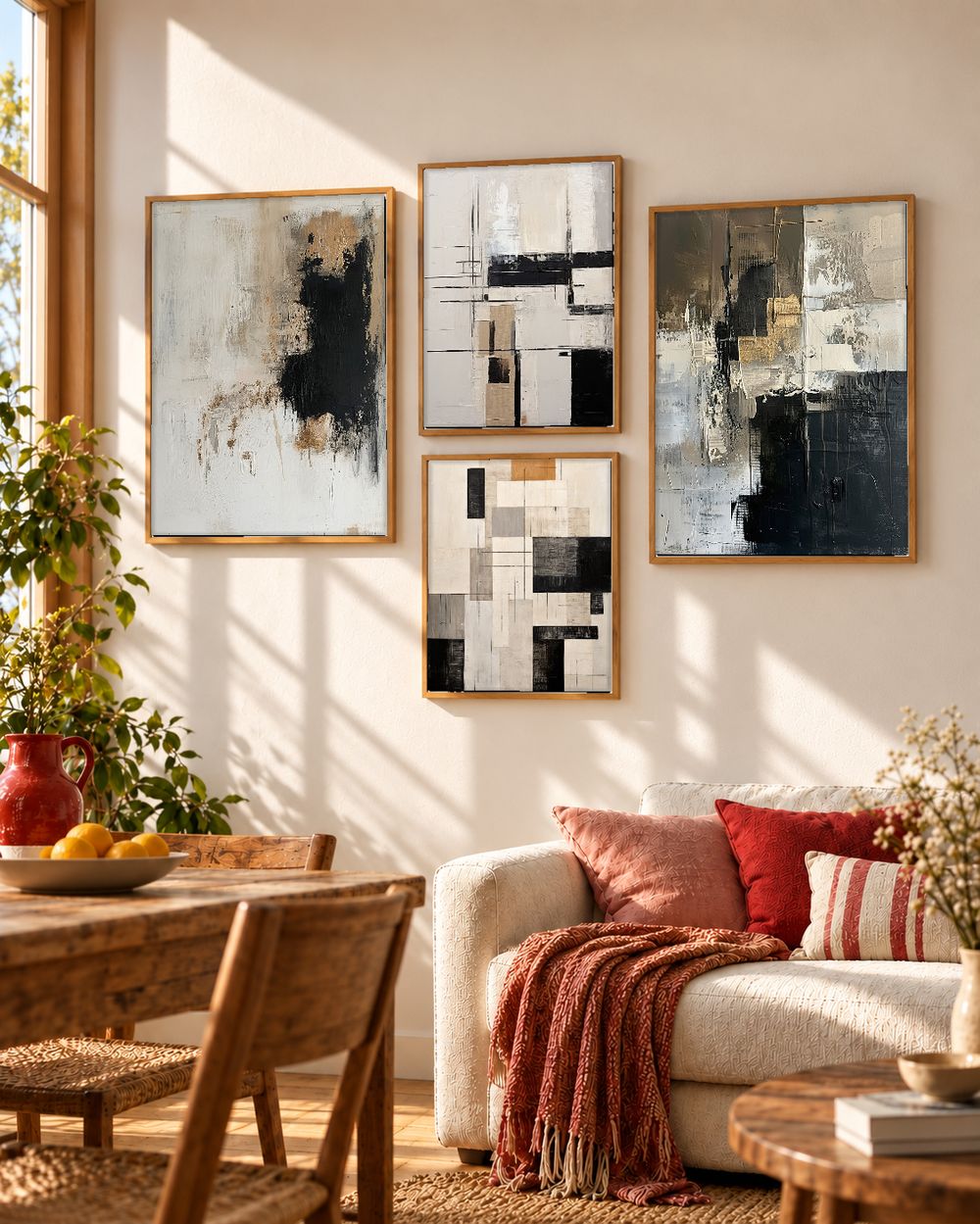 Set de cuadros decorativos que combinan