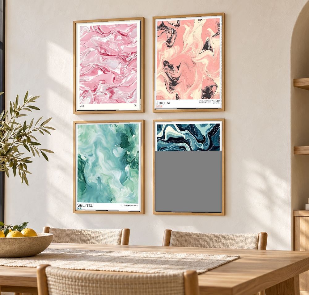 Set de cuadros decorativos que combinan