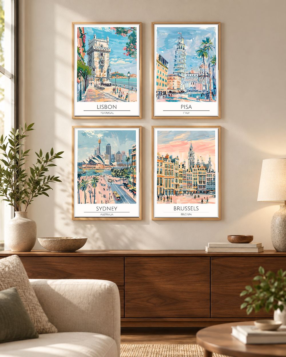 Set de cuadros decorativos que combinan
