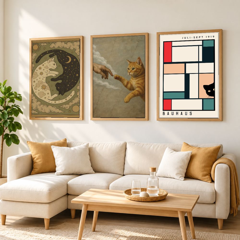 Set de cuadros decorativos que combinan