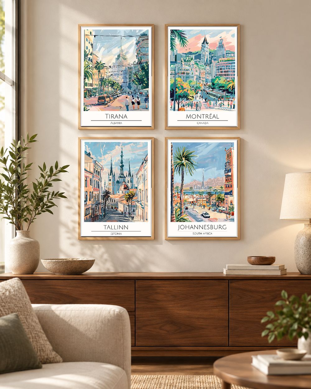 Set de cuadros decorativos que combinan