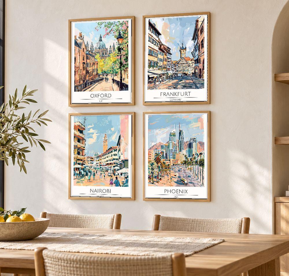 Set de cuadros decorativos que combinan