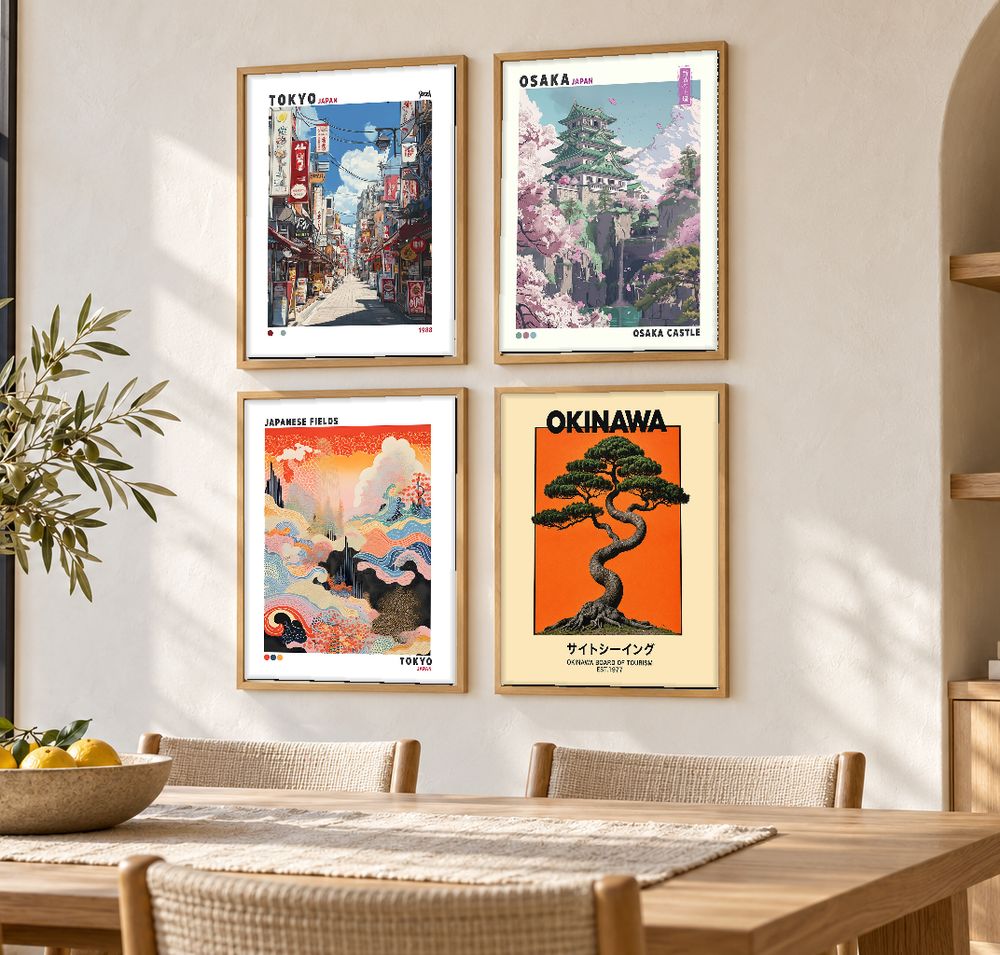 Set de cuadros decorativos que combinan