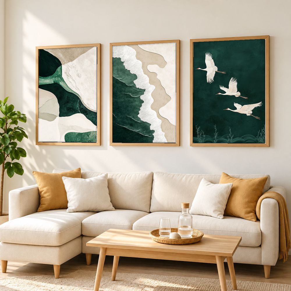 Set de cuadros decorativos que combinan