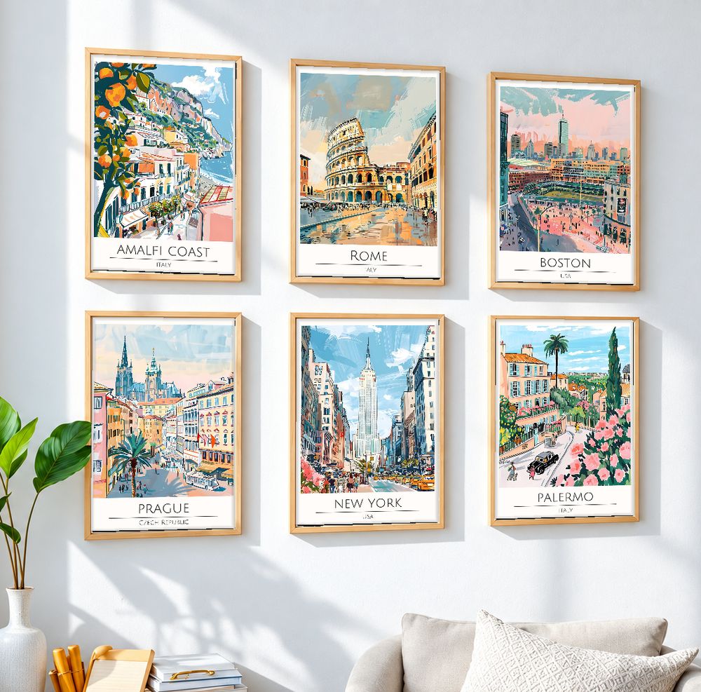 Set de cuadros decorativos que combinan