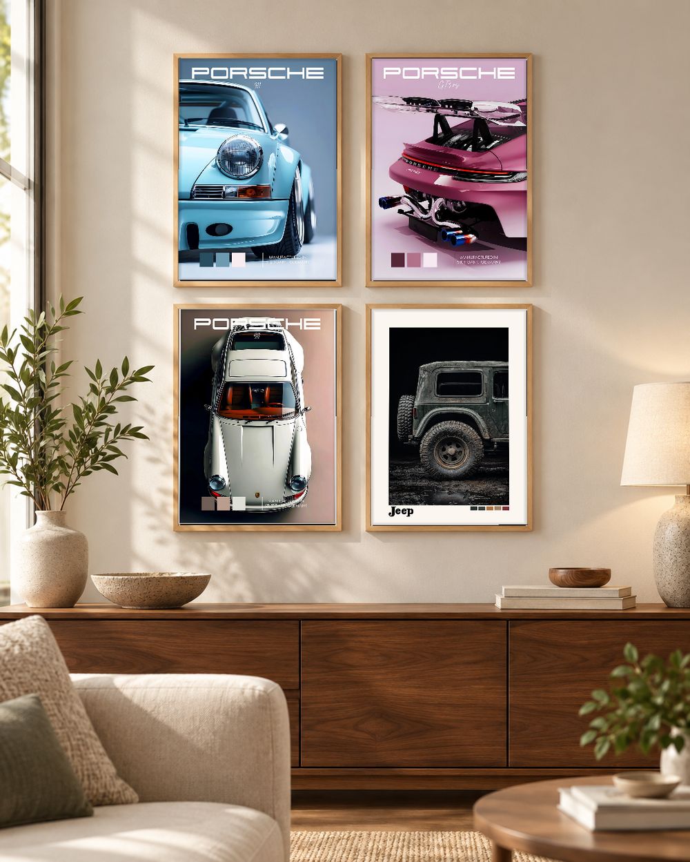 Set de cuadros decorativos que combinan