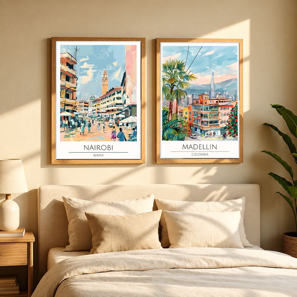 Set de cuadros decorativos que combinan