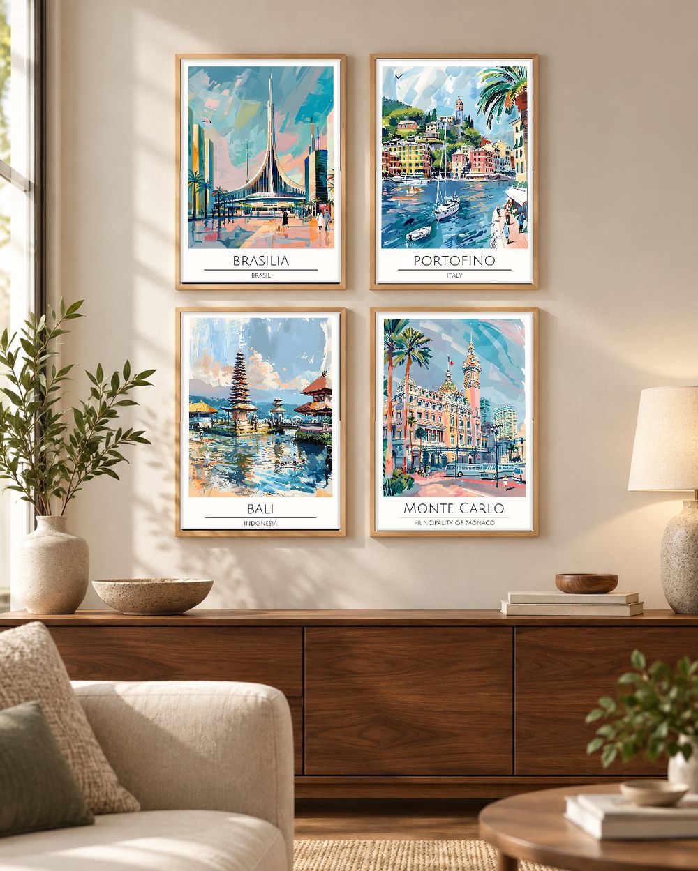 Set de cuadros decorativos que combinan