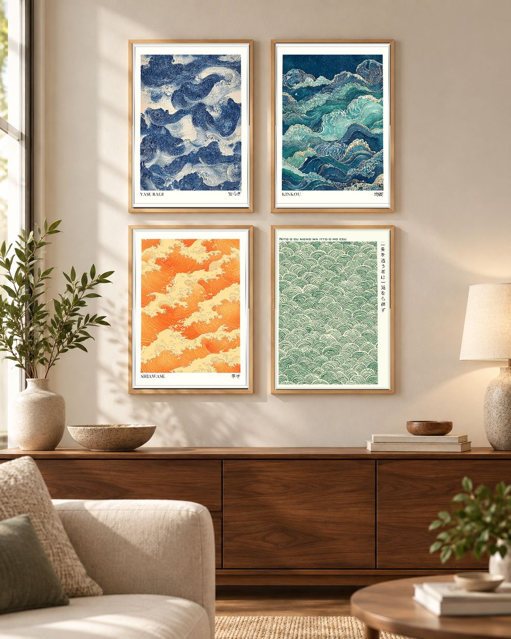 Set de cuadros decorativos que combinan