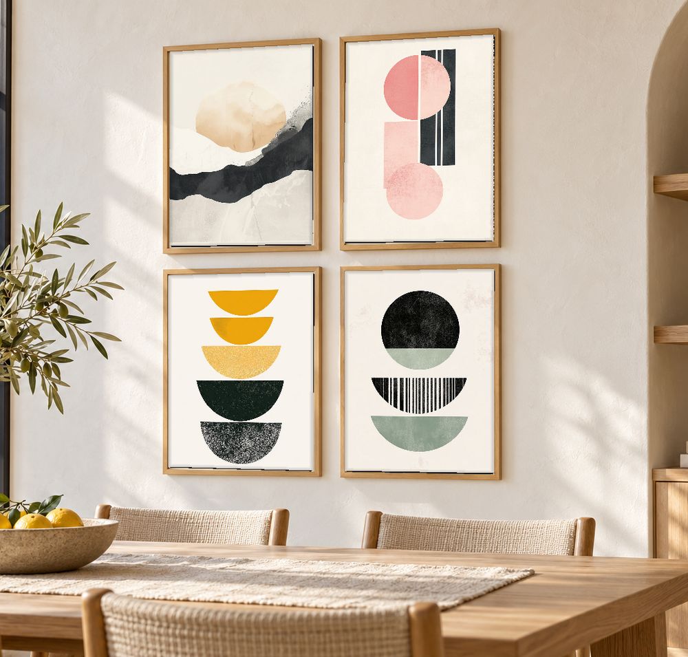 Set de cuadros decorativos que combinan