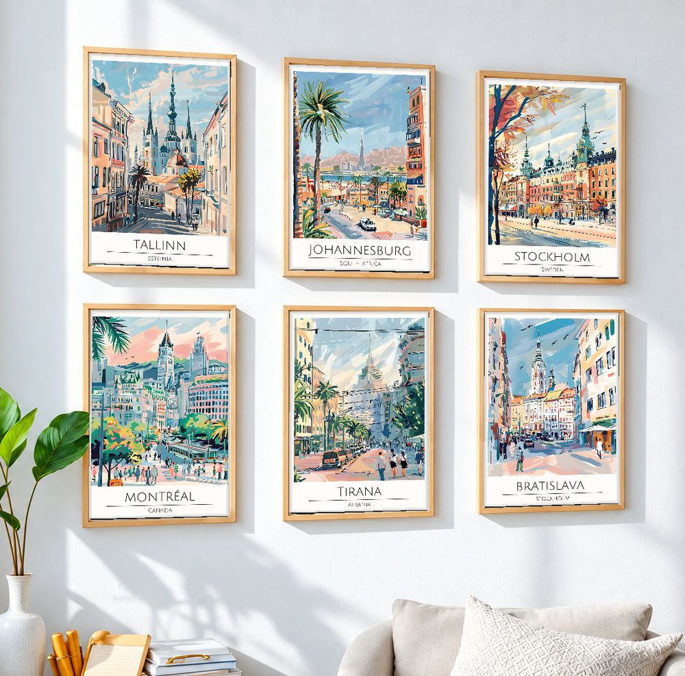 Set de cuadros decorativos que combinan