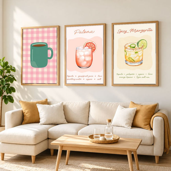 Set de cuadros decorativos que combinan