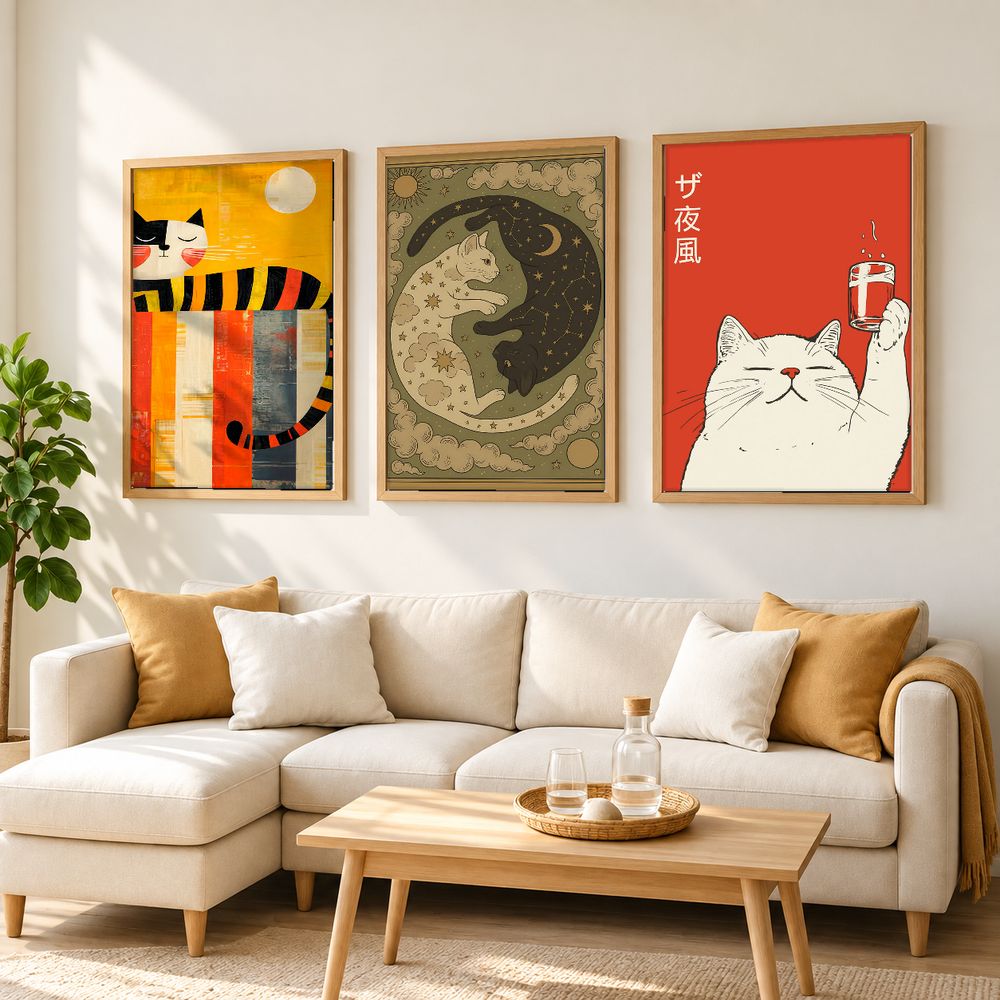Set de cuadros decorativos que combinan