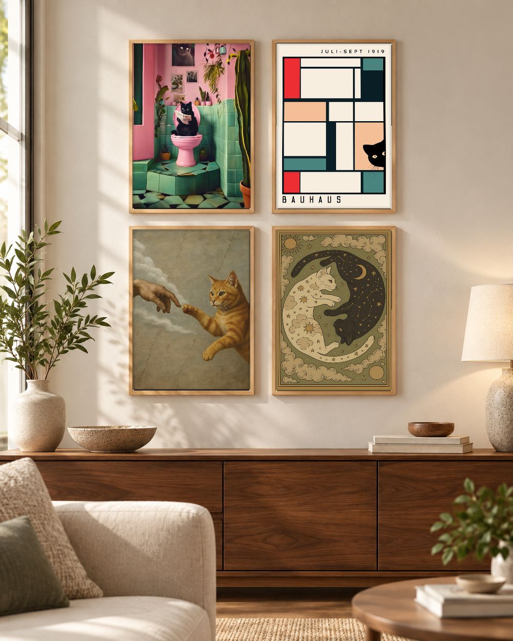 Set de cuadros decorativos que combinan