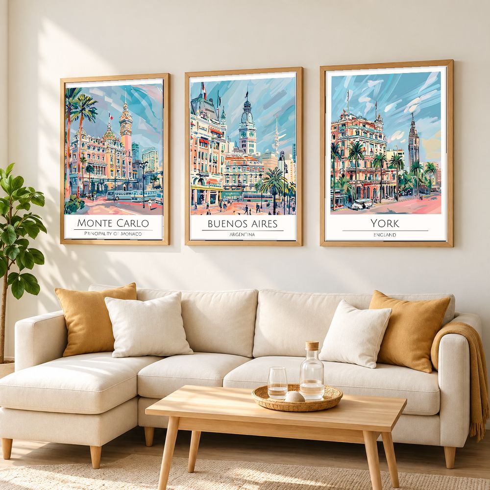 Set de cuadros decorativos que combinan