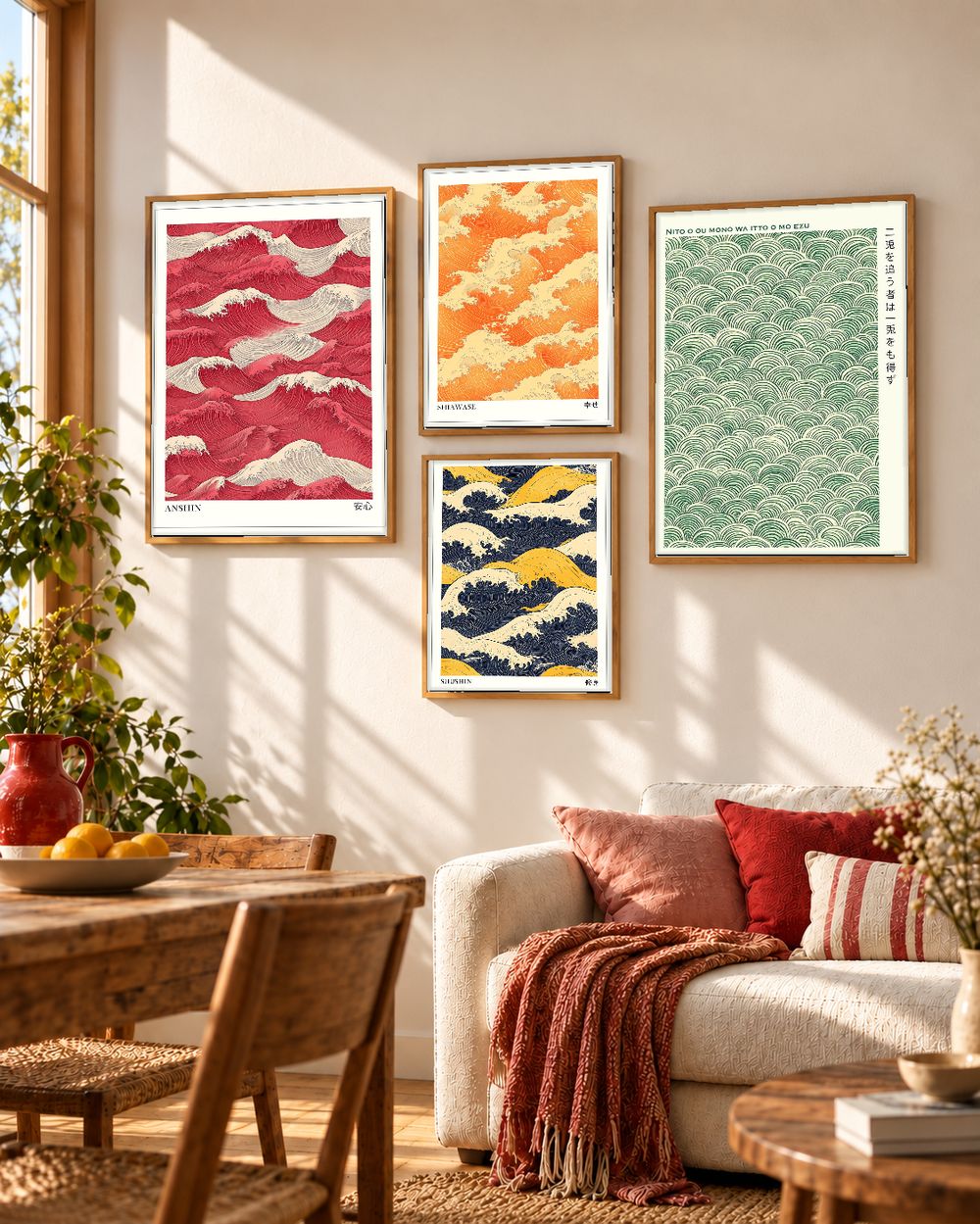 Set de cuadros decorativos que combinan