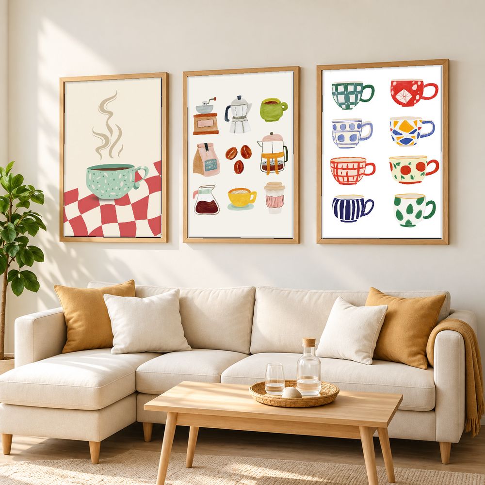 Set de cuadros decorativos que combinan