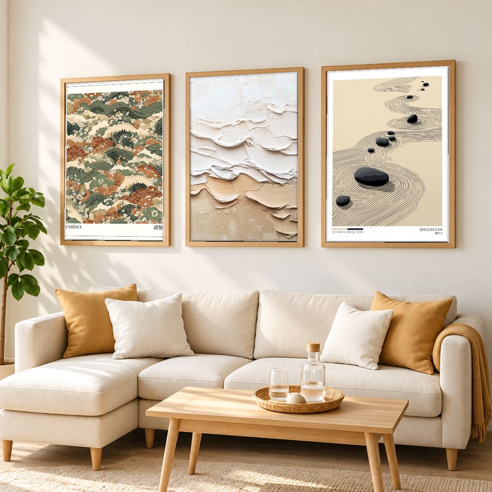 Set de cuadros decorativos que combinan