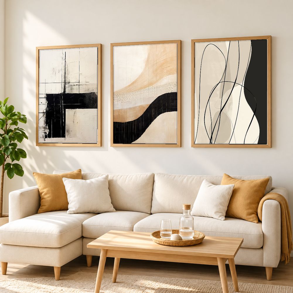 Set de cuadros decorativos que combinan
