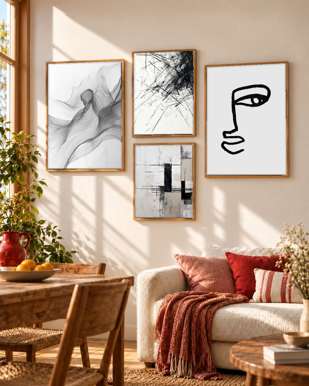 Set de cuadros decorativos que combinan