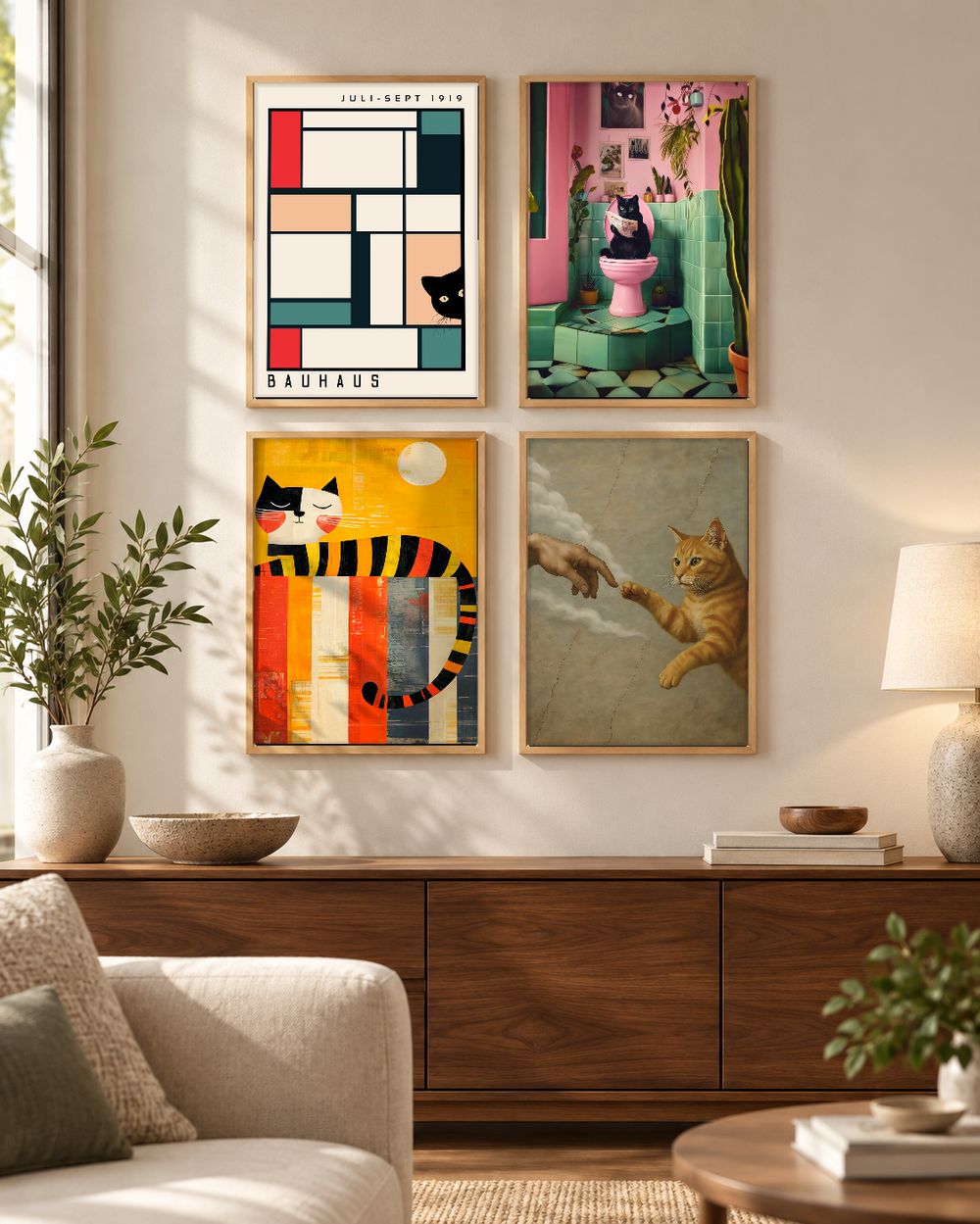 Set de cuadros decorativos que combinan